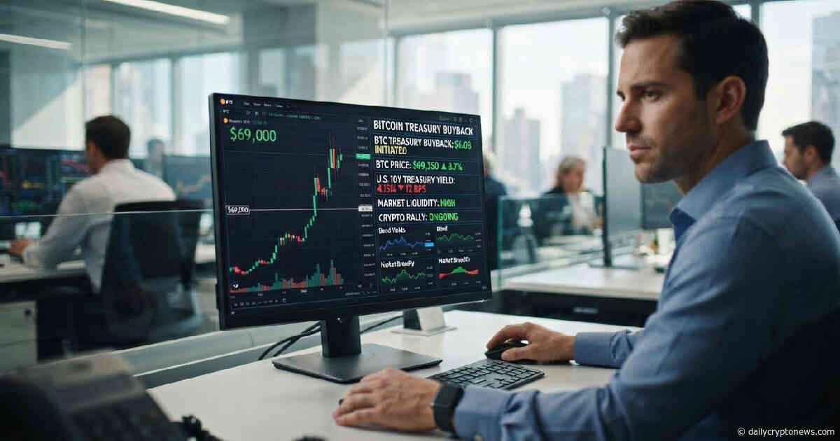 Bitcoin climbs past $69,000 as Bitcoin Treasury buyback forces yields lower