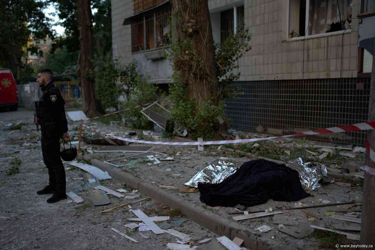 Russian missile barrage kills at least 6 in Kyiv, injures 33