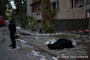 Russian missile barrage kills at least 6 in Kyiv, injures 33