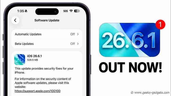 Apple Drops iOS 26.6.1 and iPadOS 26.6.1: Why You Should Update Your Devices Today