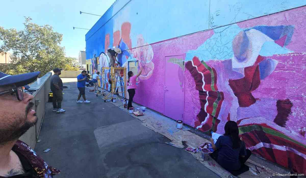 Santa Ana’s latest cultural mural blends tradition, technology and youth artists