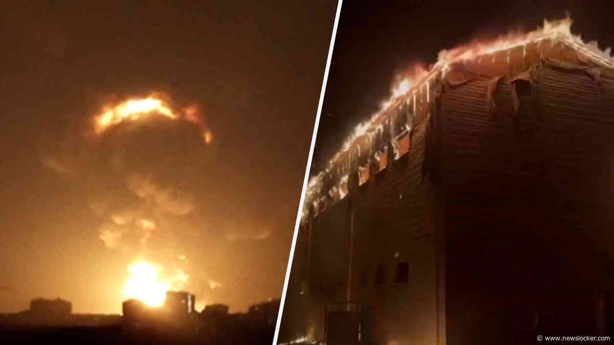 Enorme explosie bij Russische aanval met ballistische raketten op Kiev