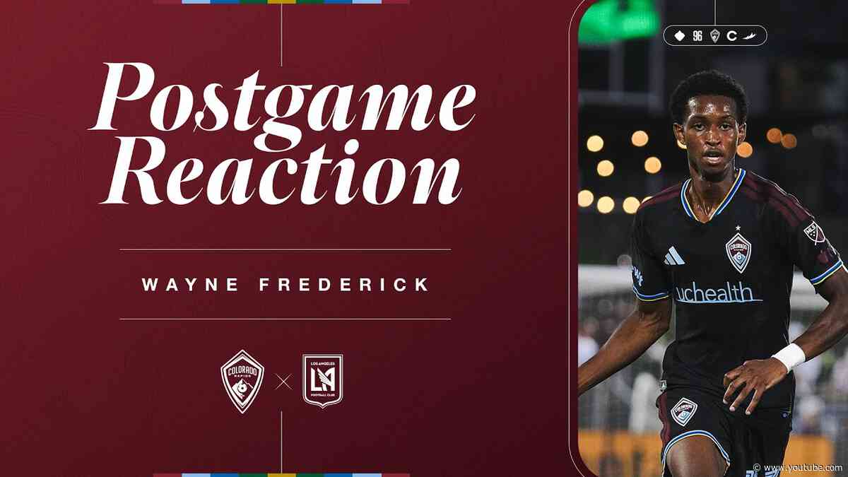 Postgame Reaction | Wayne Frederick on performance against LAFC, building confidence