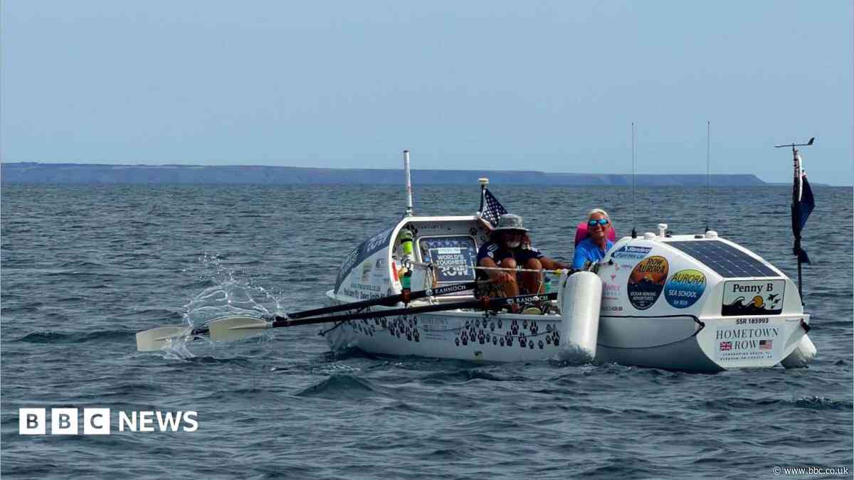 Ex-police officer breaks record for most ocean rows