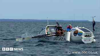 Ex-police officer breaks record for most ocean rows