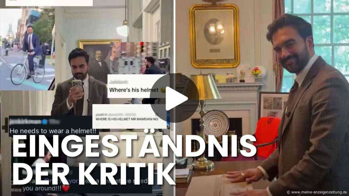 New Yorks Bürgermeister reagiert genial auf Kritik an seinen Fahrrad-Videos