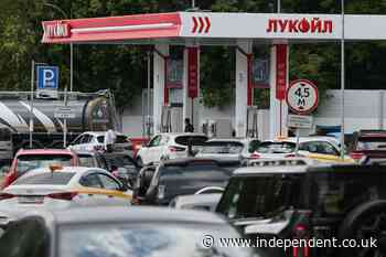Putin arrests Russians for complaining about fuel shortages as fighting breaks out at petrol stations