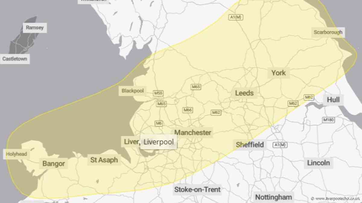 Met Office extends Merseyside weather warning as thunderstorm alert issued