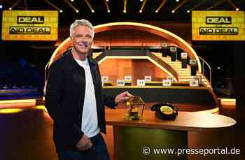 Deal! Jörg Pilawa moderiert die Kult-Koffershow "Deal or No Deal" in SAT.1