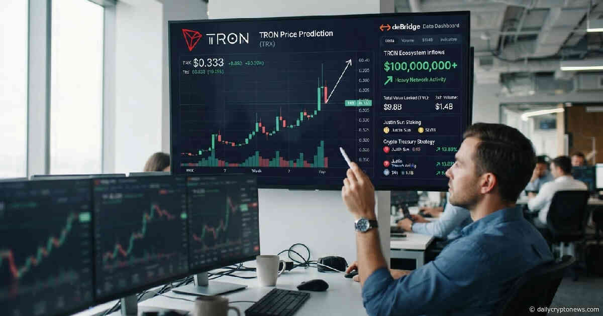 TRON price prediction targets $0.40 as heavy network inflows lift TRX