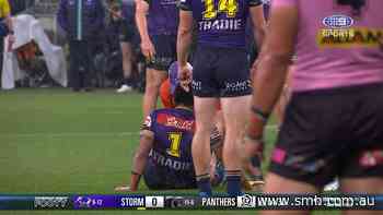 Storm fullback caught in awkward tackle