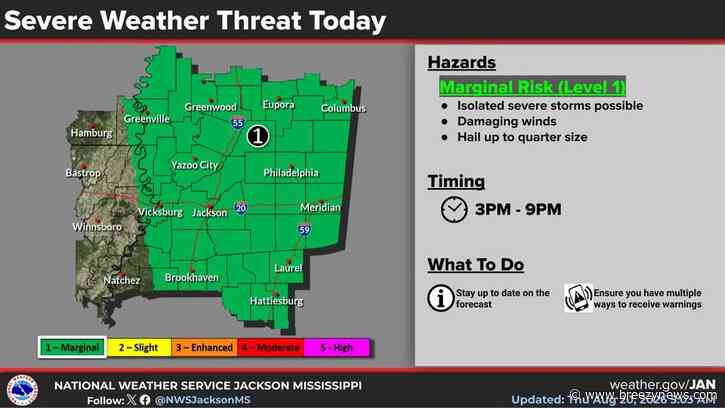 Another Round of Strong Storms Possible Today