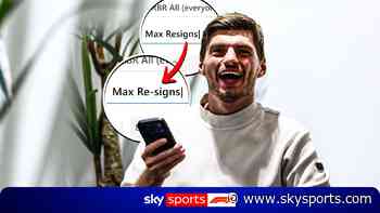 Verstappen's hilarious contract announcement video!