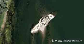 Famed century-old ship "Sava's Titanic" emerges amid drought in Europe