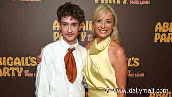 Tamzin Outhwaite is supported by her trans son Flo at star-studded press night for her new West End role in Abigail's Party