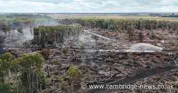 Firefighters continue to battle Holme Fen fire 11 days on