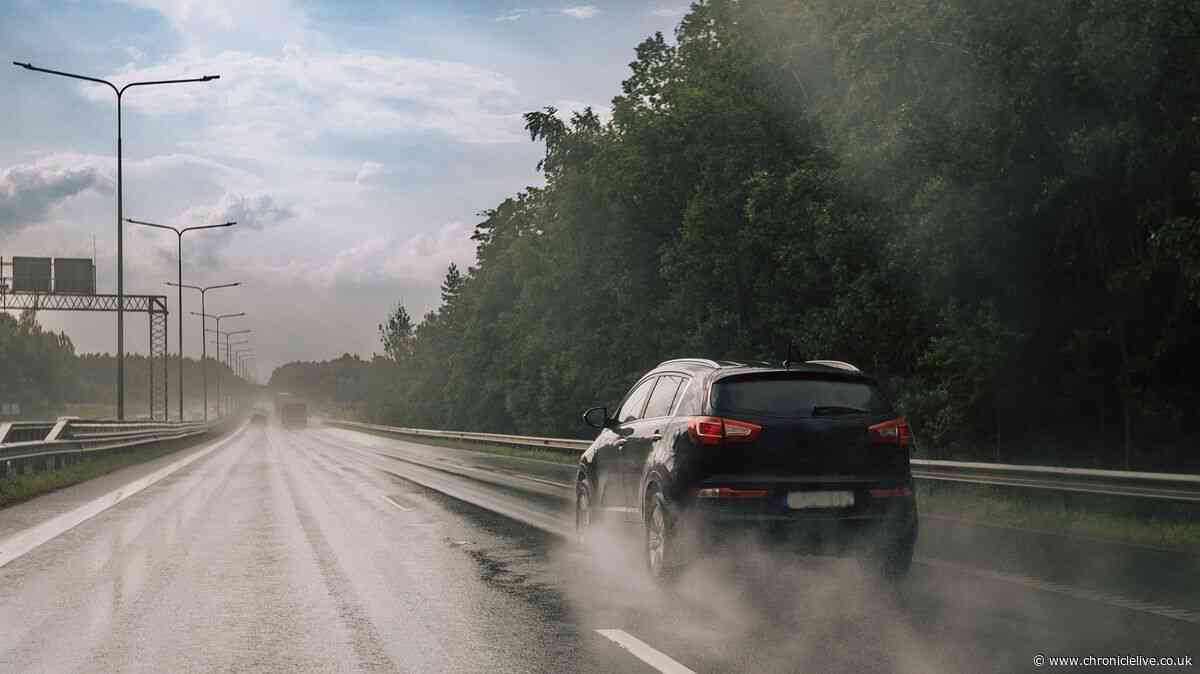 Motorists could face £5k fine for wet weather error as heavy rain and storms hit
