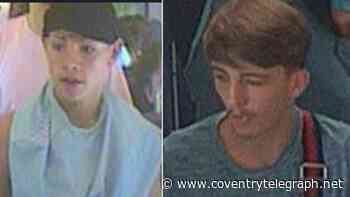 Police want to speak to these two boys after Warwickshire train knifepoint robbery