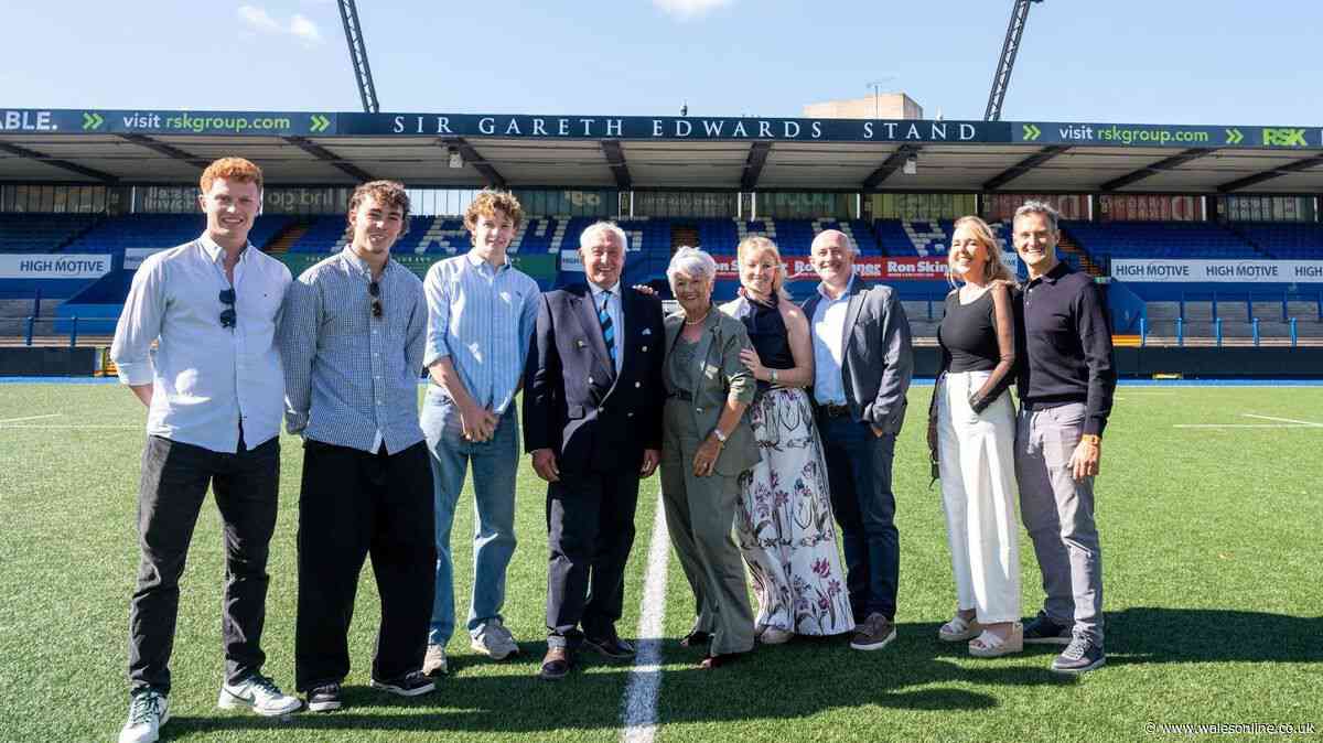 Famous Welsh rugby stand renamed as legend honoured