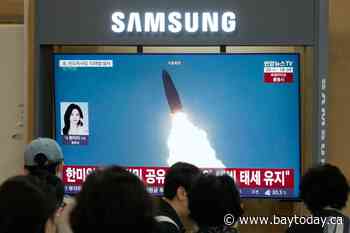 North Korea fires barrage of missiles toward the sea after dismissing overture from Trump