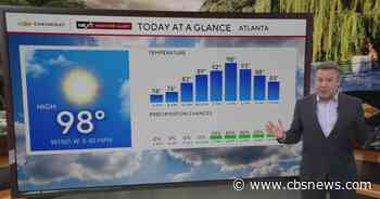 Atlanta weather: 98-degree heat followed by storms and damaging wind risk