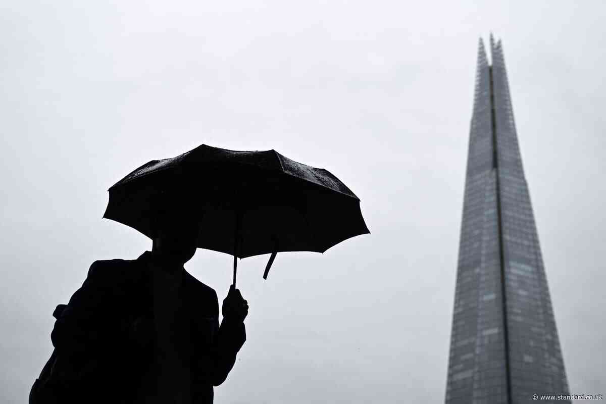 Heavy rain hits London as Sadiq Khan warns downpours could lead to 'flash flooding'