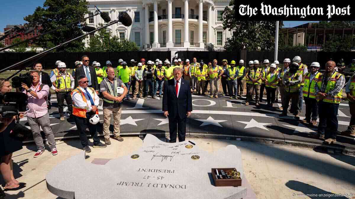 Während Krisen eskalieren: Trump präsentiert seinen neuen Hubschrauberlandeplatz