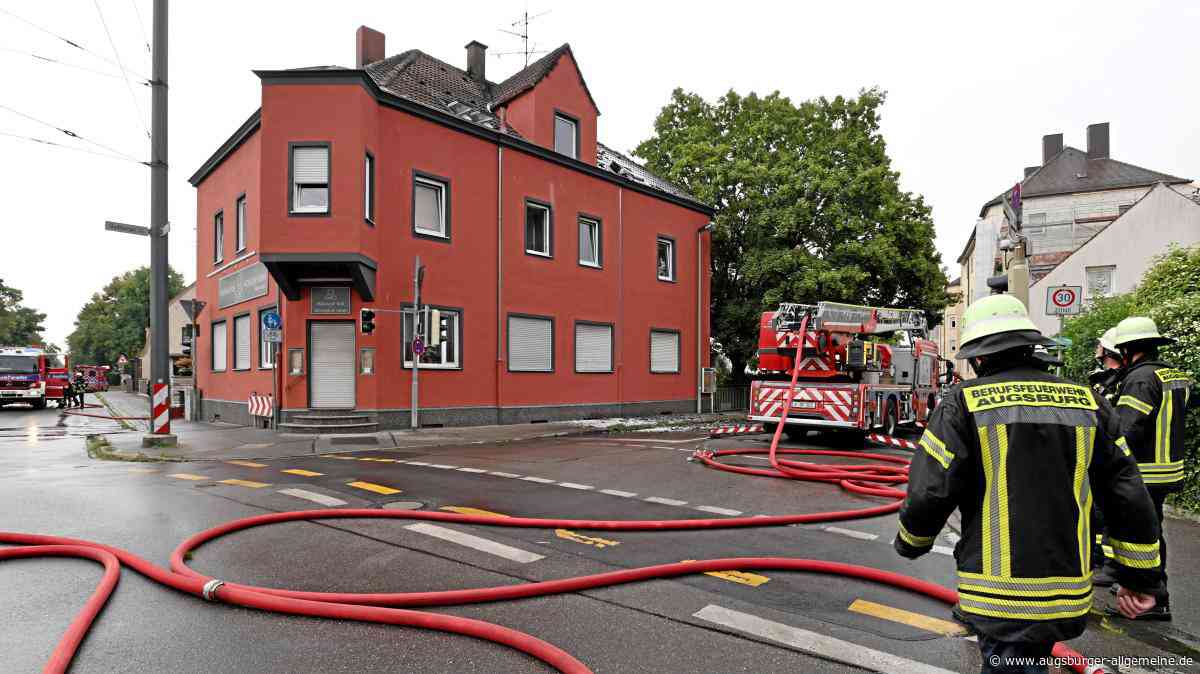 Nach dem Hausbrand in Pfersee: Die Polizei hat einen Verdächtigen
