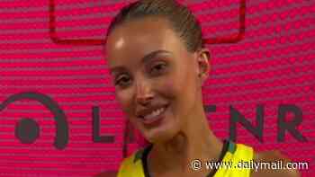 Bec Judd shows off her acting talent as she slips into the green and gold for viral TikTok trend