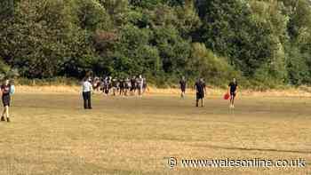 Heroic Welsh rugby youngsters halt training to put out fire after alarm raised