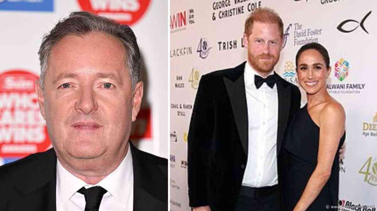 Piers Morgan's brutal response to Harry and Megan returning to the UK