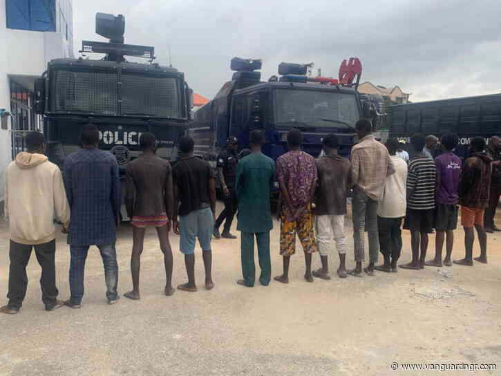 Lagos police arrest 39 suspects, recover 14 pistols, other weapons