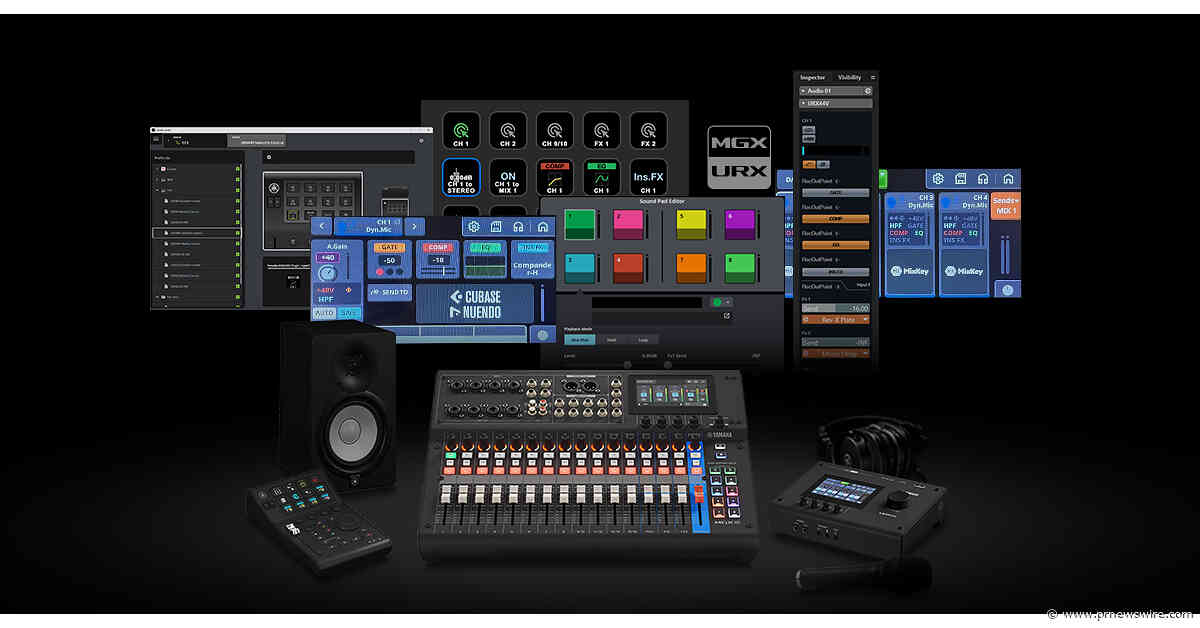 Yamaha and Steinberg Announce Major Updates for MGX, URX, CC1 and MixKey Ecosystem
