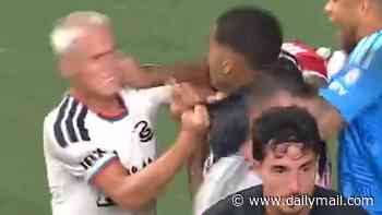 American soccer prodigy, 16, appears to get PUNCHED by Lionel Messi's teammate in violent end to MLS game