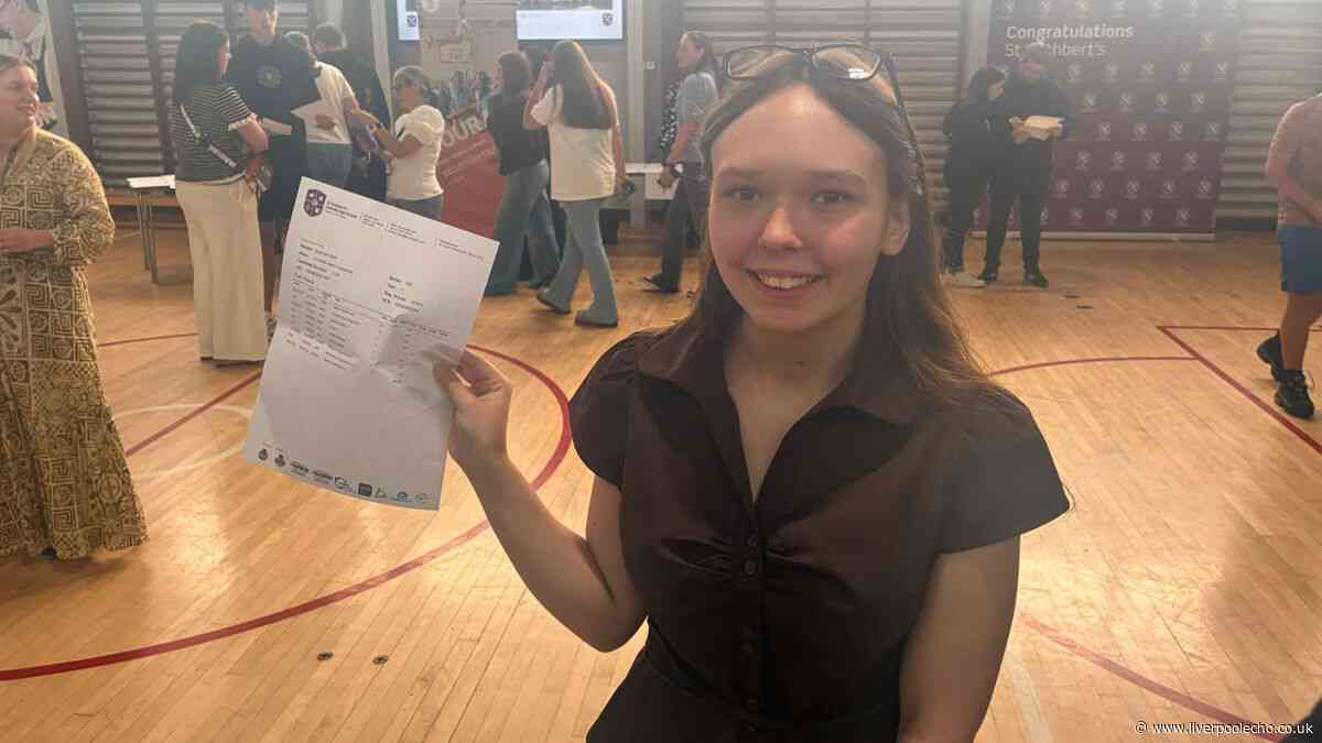 St Helens schoolgirls in tears after seeing their GCSE results