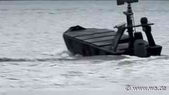 Drohnenboot ermöglicht Angriff: Video liefert Einblick in ukrainische Drohnentaktik
