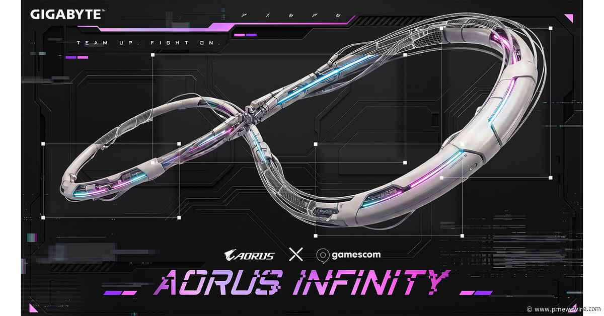 Présentation de la gamme AORUS INFINITY de GIGABYTE dans un espace de jeu immersif au salon Gamescom 2026
