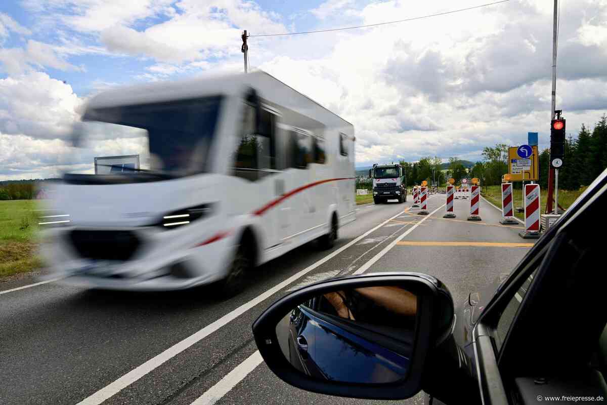 Wildwest in Wildenfels: Baustelle auf Autobahnzubringer lässt Autofahrer auf Schleichwege ausweichen