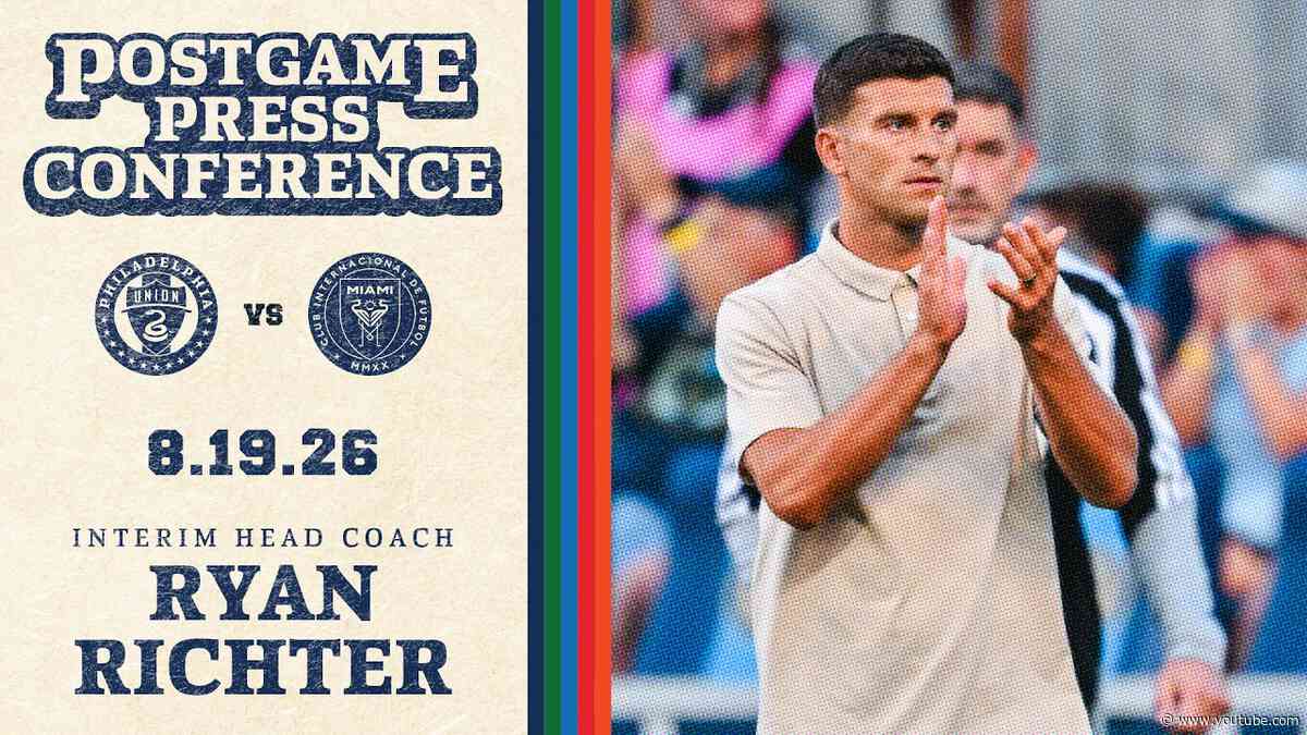 Press Conference | Ryan Richter after the Union's match against Inter Miami CF