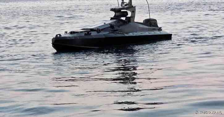 Fighter jets destroy explosive-laden sea drone close to huge gas platform