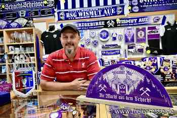 Der Chef vom Fanshop Erzgebirge in Aue: „Mich gibt es nach 30 Jahren immer noch!“