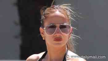 Jennifer Lopez, 57, shows off her toned figure in sculpted bodysuit for gym session in Calabasas