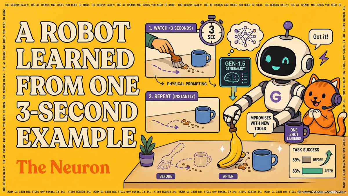 Watch Once, Learn Fast: GEN-1.5 Gives Robots One-Shot Learning