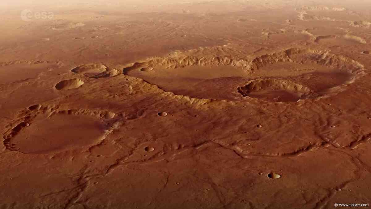 Mars Express orbiter captures detailed new video of the crater where Mark Watney was stranded in 'The Martian'