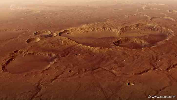Mars Express orbiter captures detailed new video of the crater where Mark Watney was stranded in 'The Martian'
