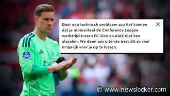 Livestream Sion - Ajax via KIJK werkt (nog) niet: woedende reacties op sociale media