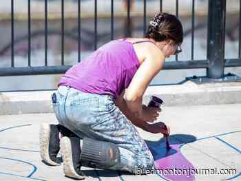 'Step in a good direction': Northern Albertan artists combatting vandalism one mural at a time
