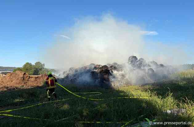 FW Reichenau: Brand von mehreren hundert Riedballen fordert Feuerwehr über 24 Stunden - 19.08.2026