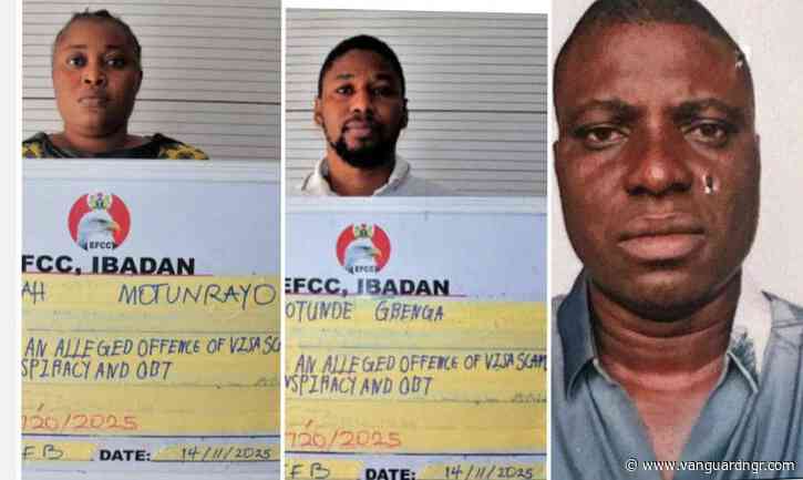EFCC arraigns three in Ibadan over alleged N30m Canadian visa fraud