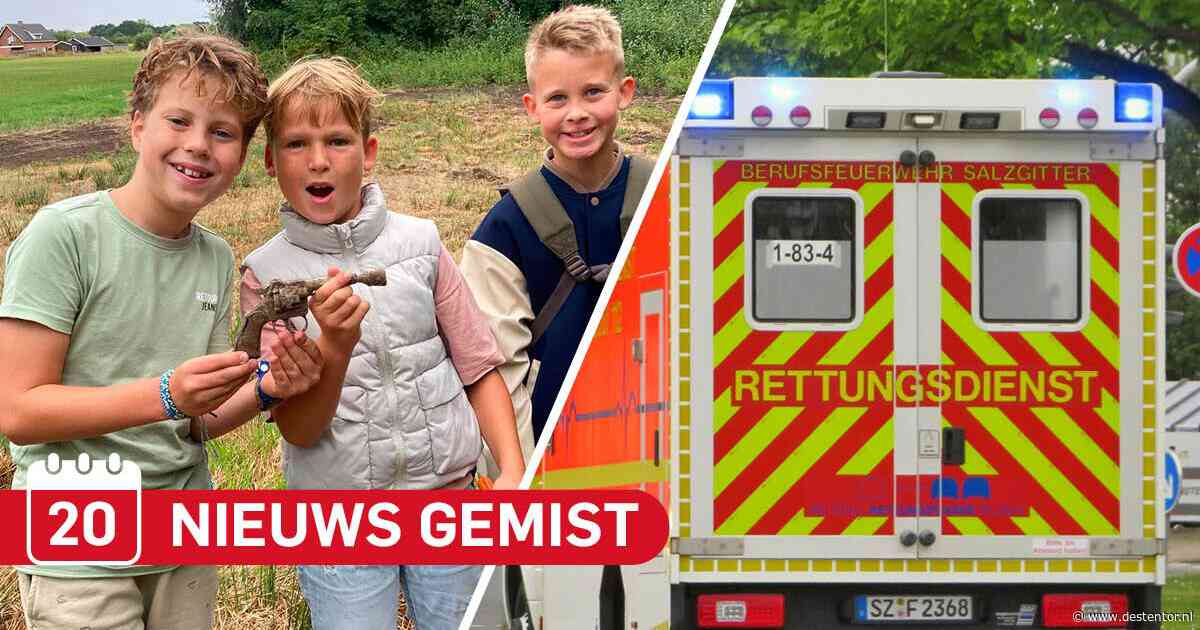 Gemist? Bouwvakker (56) uit Rijssen omgekomen in Duitsland & drie vriendjes stuiten op wapens in Twentse sloot